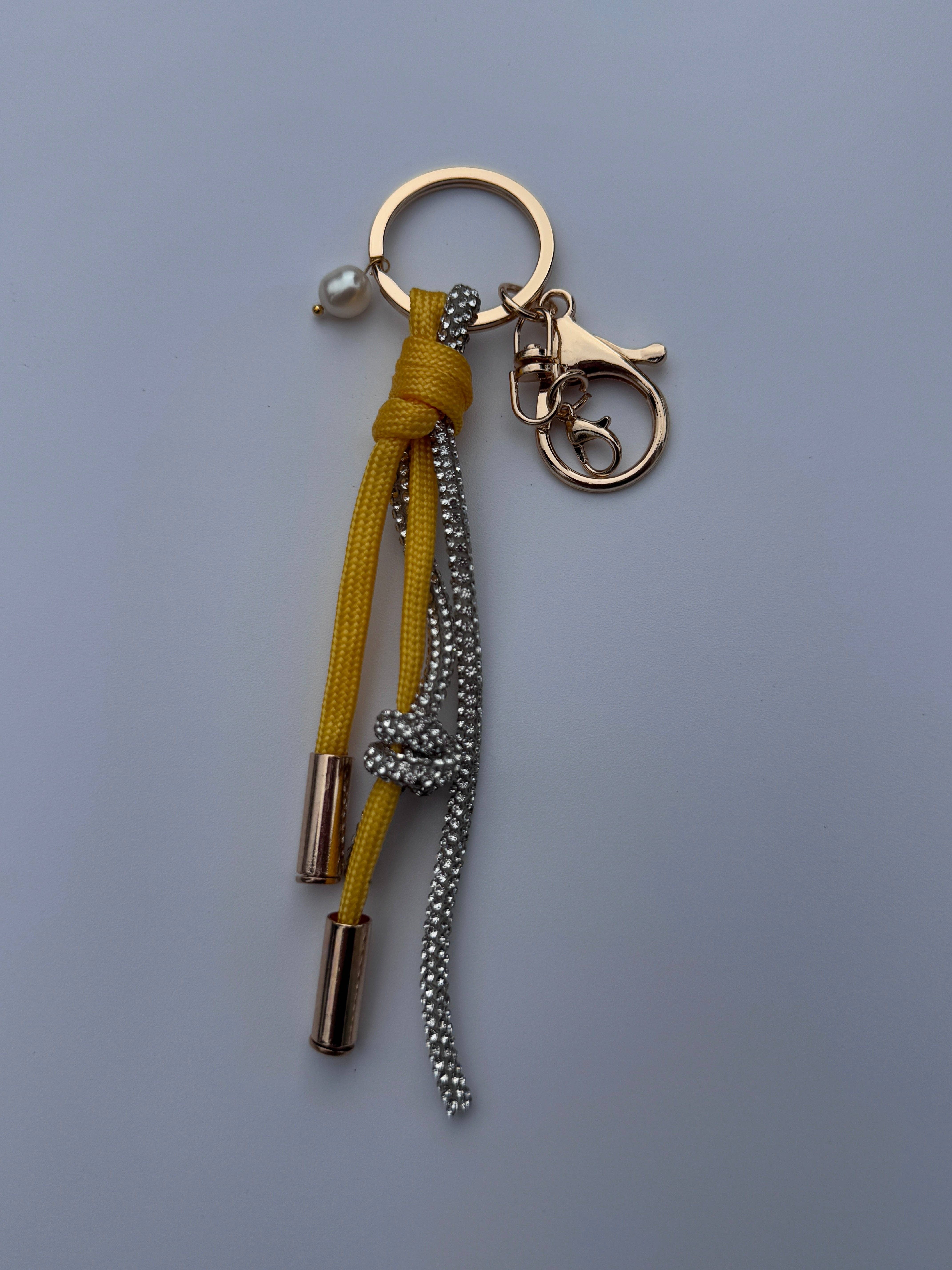 AL Designworks - Wholesale Keychain - Women's - Rope & Rhinestone Bag Charm2