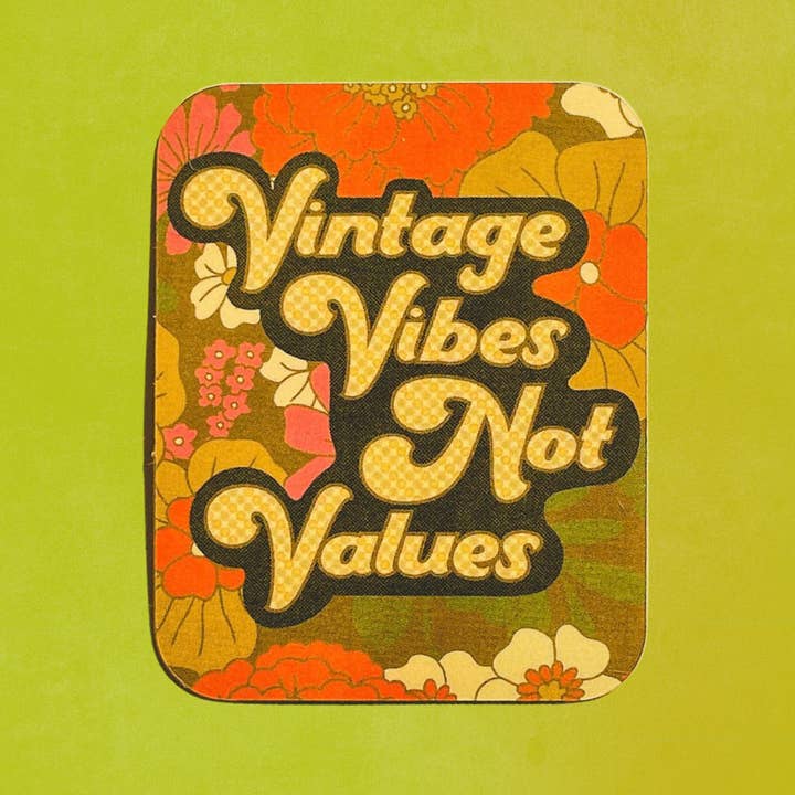 Adesivo Vibrazioni Vintage, Non Valori per la vendita all'ingrosso da parte di Mistie Eyed Designs