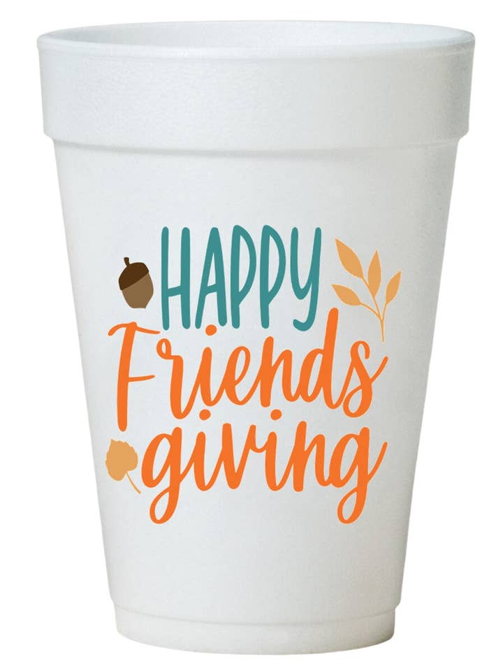 Thanksgiving Cups | Styrofoam | 16oz Disposable for wholesale by Preppy Mama