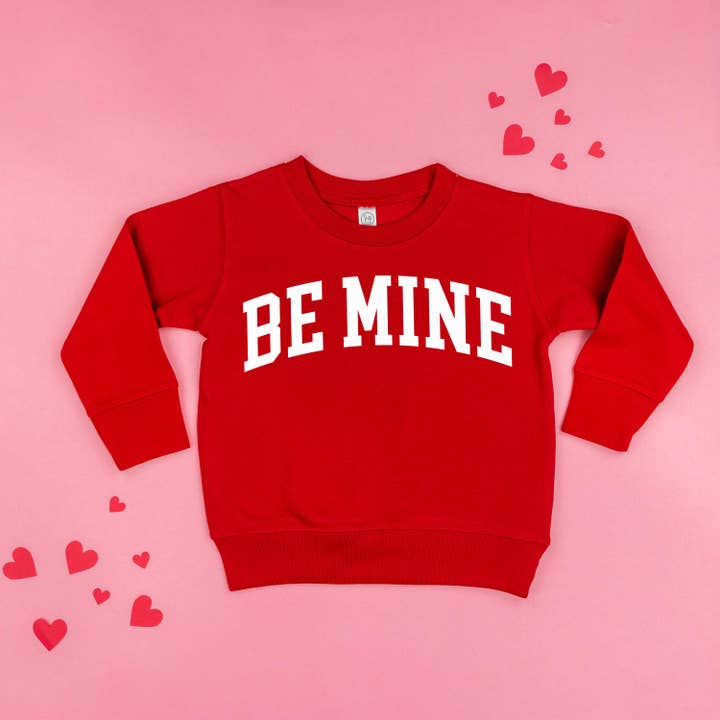 Arched Be Mine - Varsity - Child Sweater for wholesale by Little Mama Shirt Shop