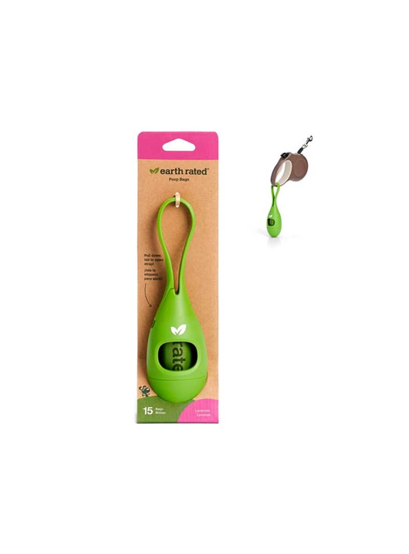 Pets One – wholesale Pet poo bag – Earth Rated Dispenser 2.0 Lavender Bags w/ 15 Bags