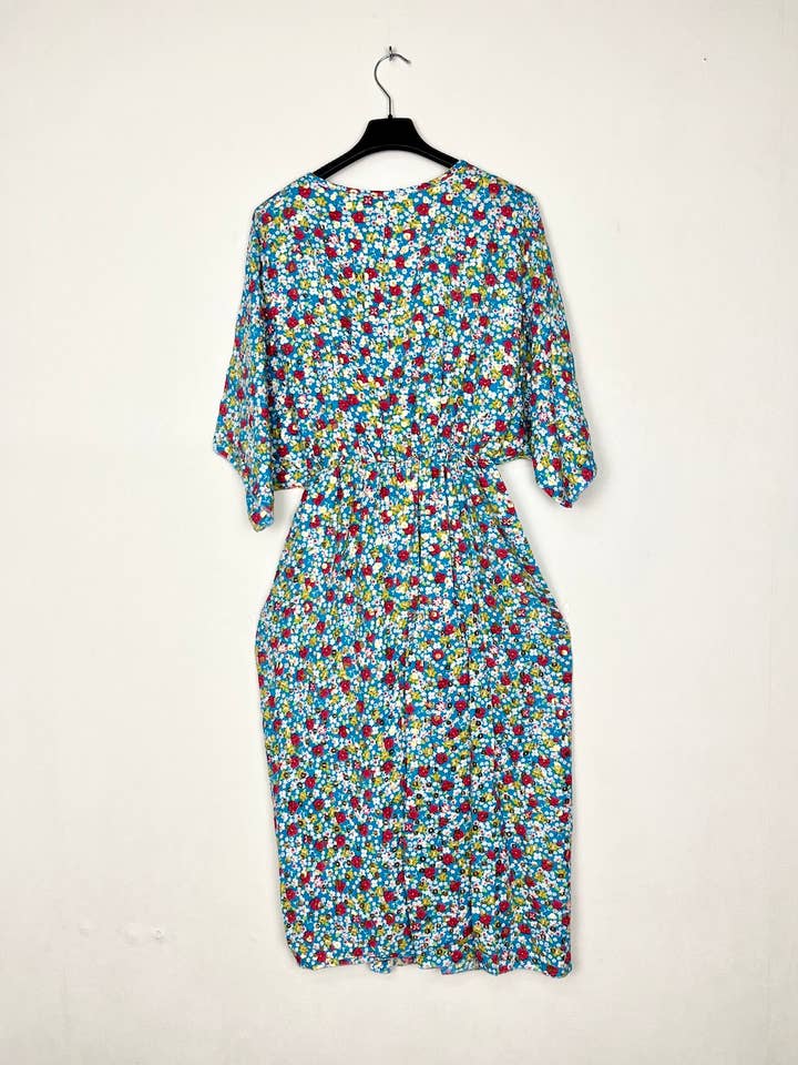 Lucky Nana - Wholesale Dress - Women's - V-neck floral printed dress 17770