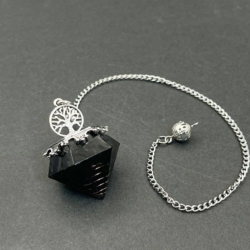 GemMeet - Venta al por mayor Piedras/cristales espirituales - Péndulo árbol de la vida de aguamarina2