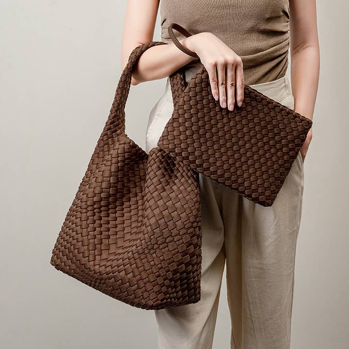 Crave by FW - Wholesale Tote Bag - Women's - Autumn Woven Neoprene Tote Bag6