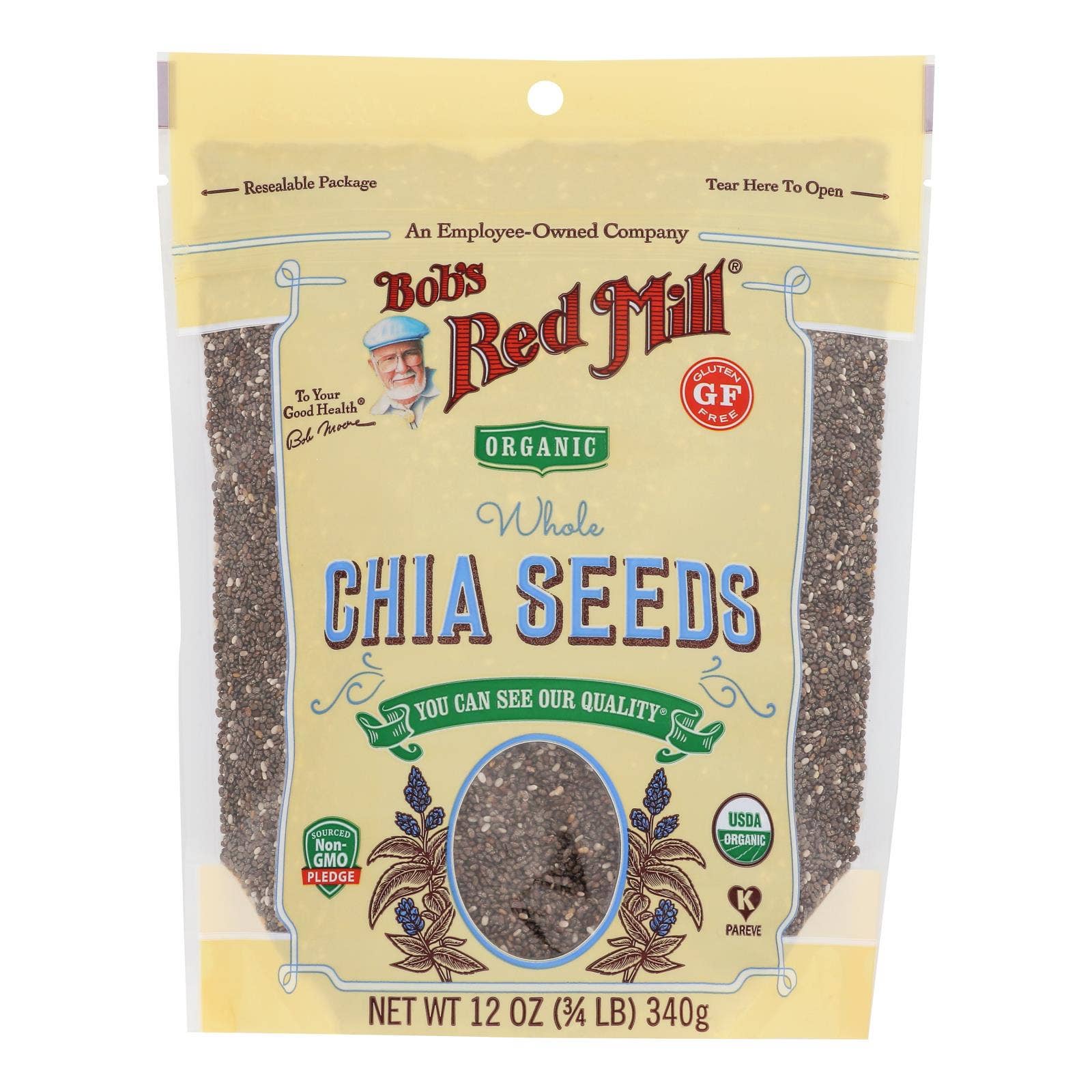 Everyday Supply Co - Wholesale Plant Seeds - Bob's Red Mill - Seeds Chia - Case Of 5-12 Oz0