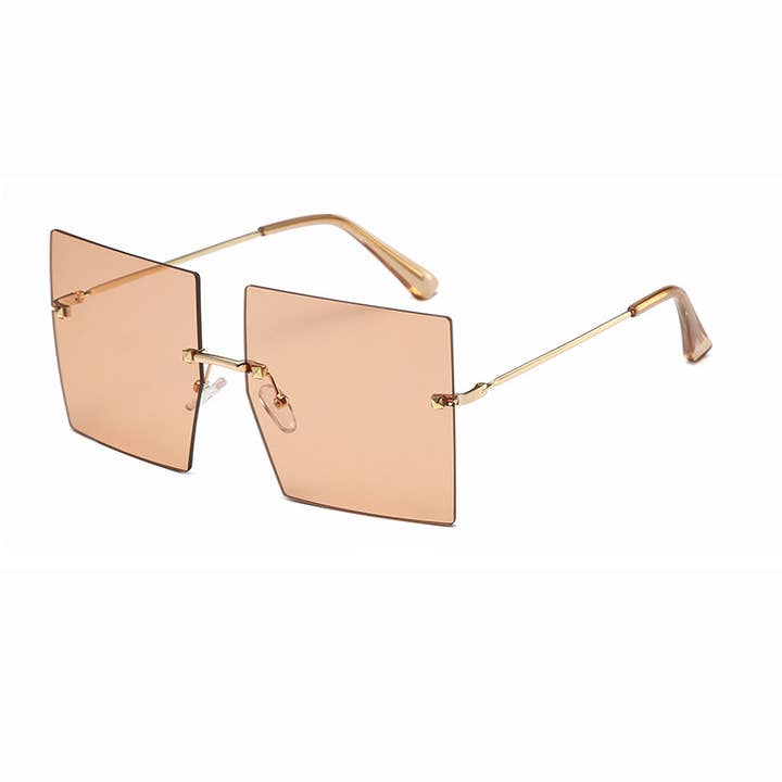 Óculos de sol Super Star Gold Champagne por atacado de Jak & Fox