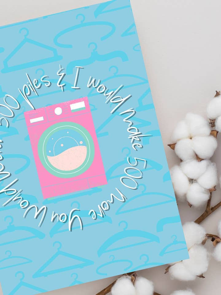 Grußkarte „I'm Gonna Be 500 Miles“, lustiges Wortspiel, Liedtext für den Großhandel von Printicole