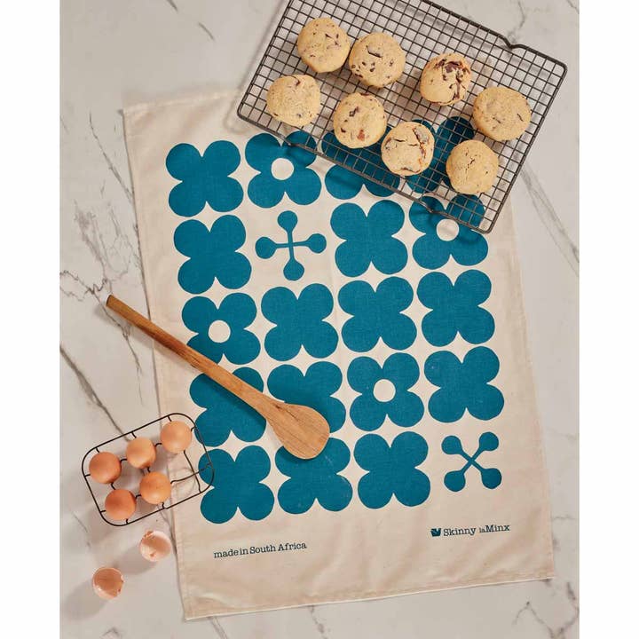 Skinny laMinx - Wholesale Tea Towel - Tea Towel Scandi Candy Petrol