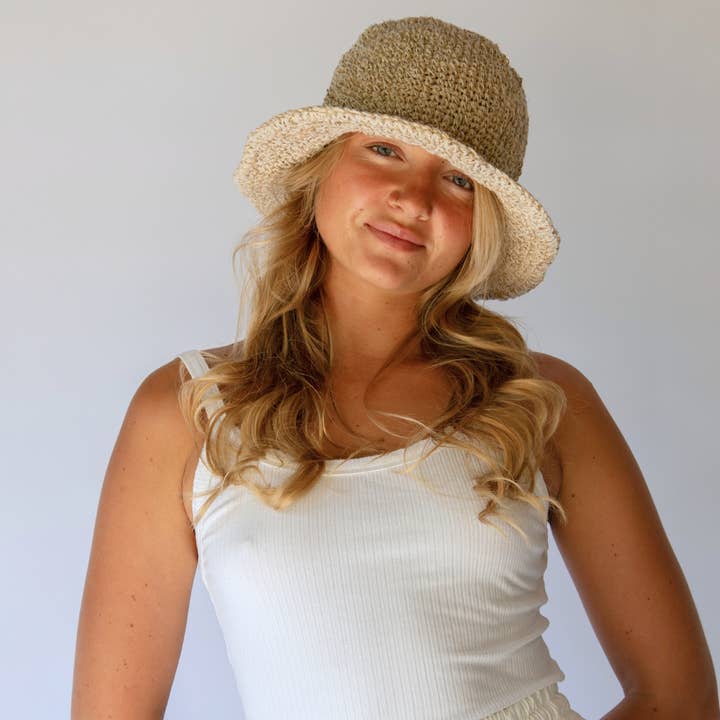 Hobo and Hatch - Wholesale Bucket Hat - Women's - Peggie Bucket Hat // Natural2