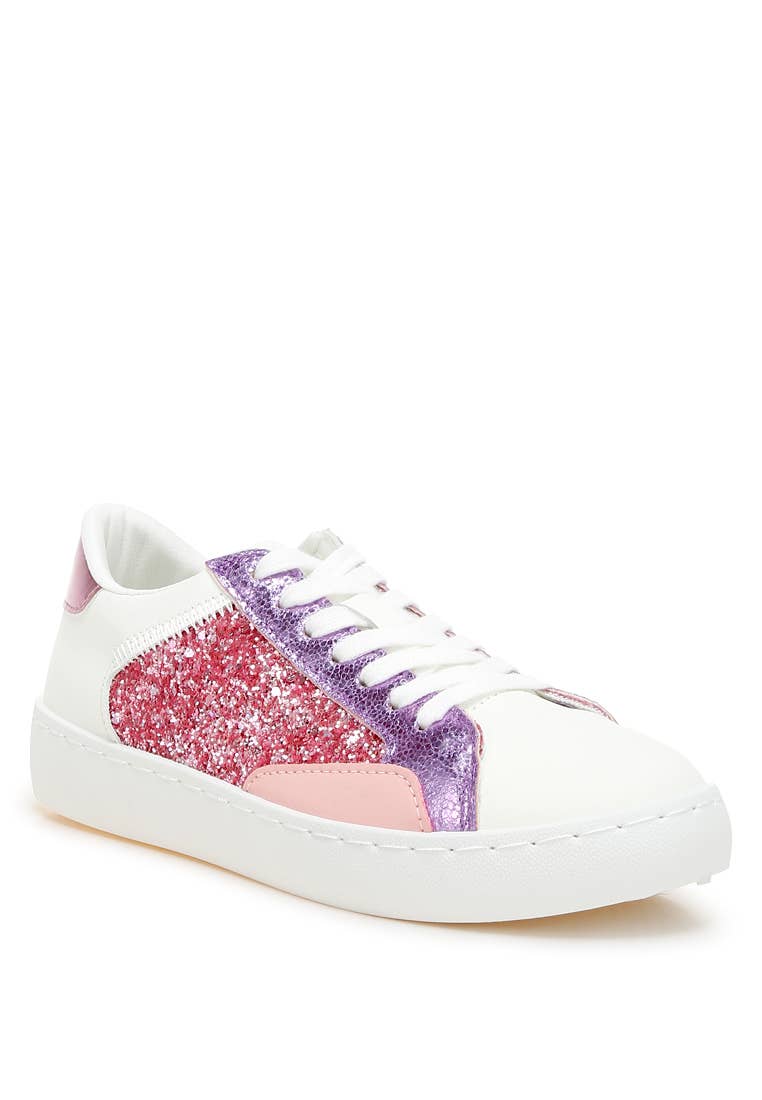 Rag Company - Vente Baskets tendance – femme - Espadrilles en similicuir à paillettes Cosmolight0