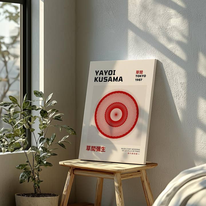 House Prints - Wholesale Art Print - Tokyo 1987 - Yayoi Kusama - Framed Canvas Wall Art Print2