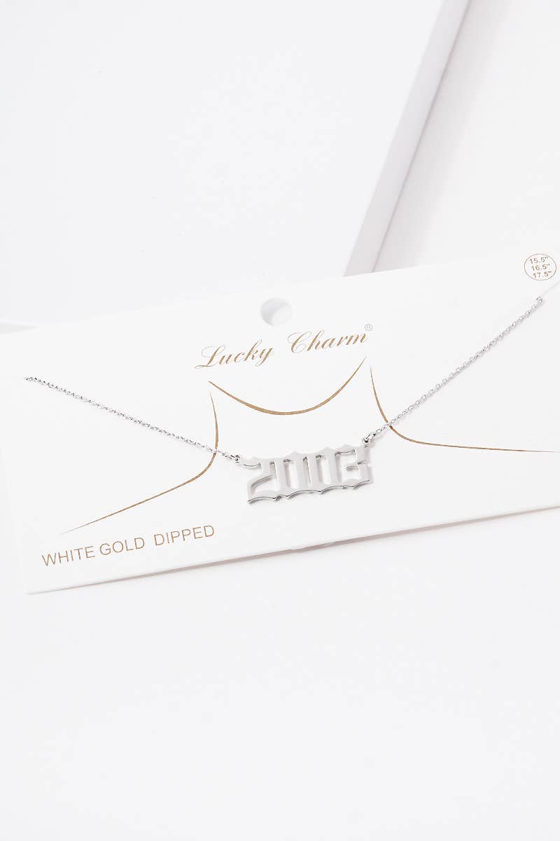 OHBOOBA DESIGN - Wholesale Pendant/Charm Necklace - Gold Plated Birth Year Necklace47