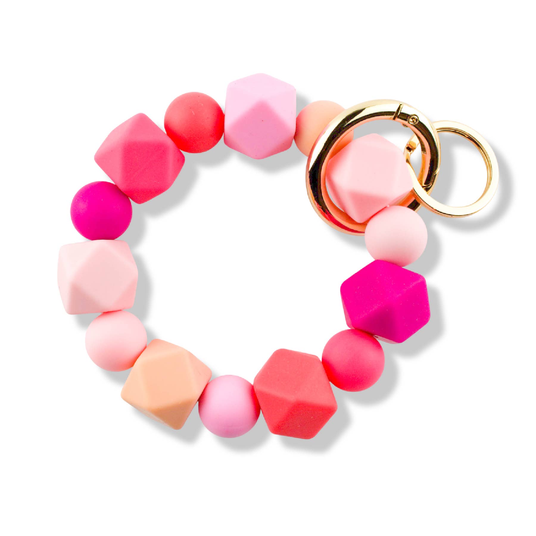 Cleary Lane – wholesale Keychain – Women's – Beaded Wristlet Keychain Hexagon Silicone20