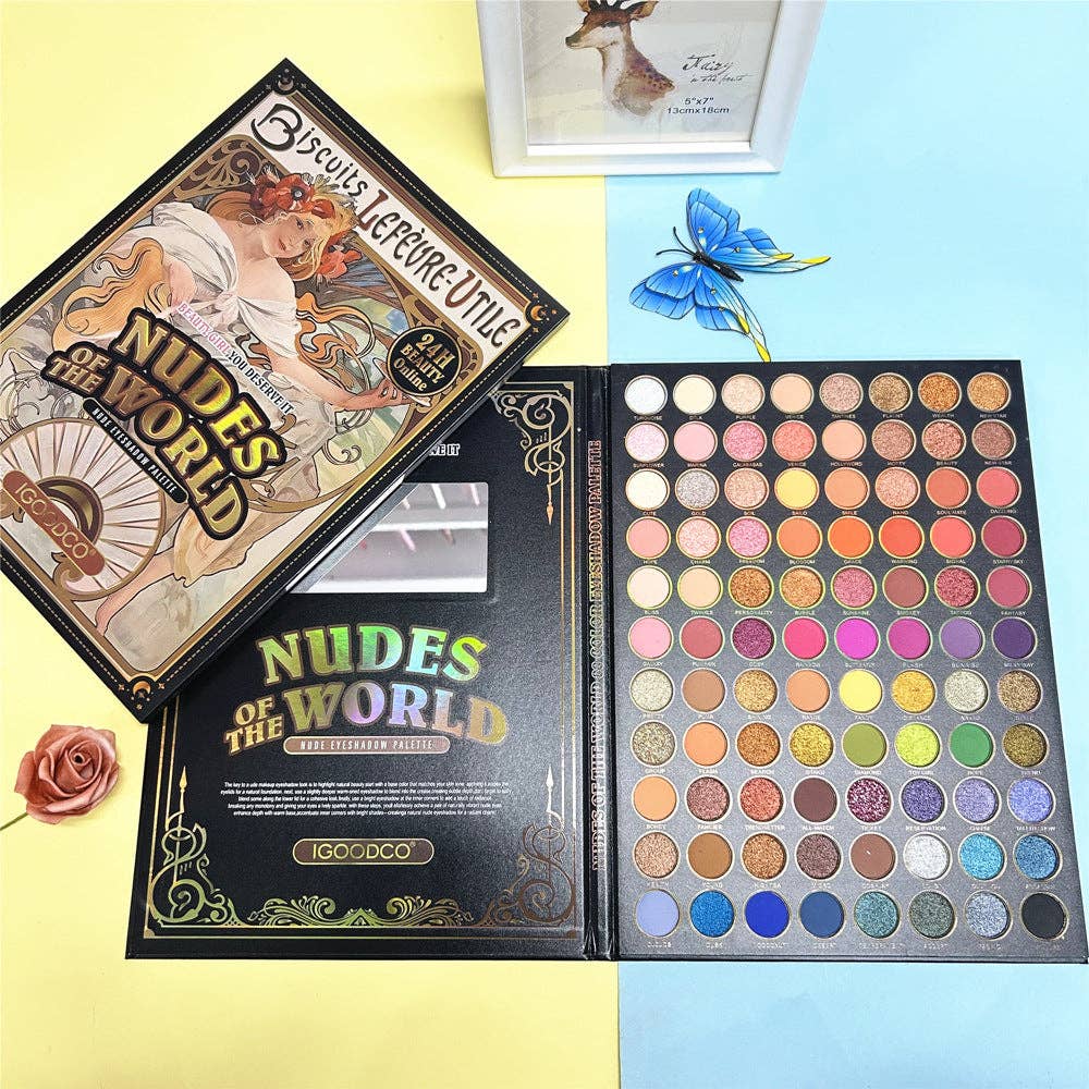 FurDecoration - Wholesale Eyeshadow Palette - Gorgeous Matte Eyeshadow Palette with 88 Vibrant Colors0