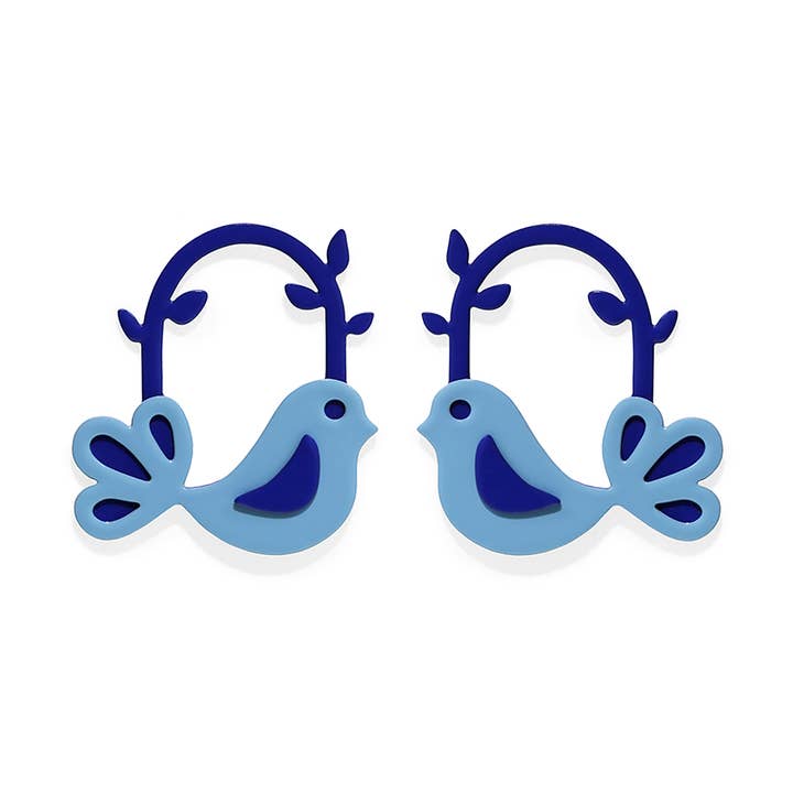 Bird Earrings – Colorful Handmade Design for wholesale by ISUWA Jewelry