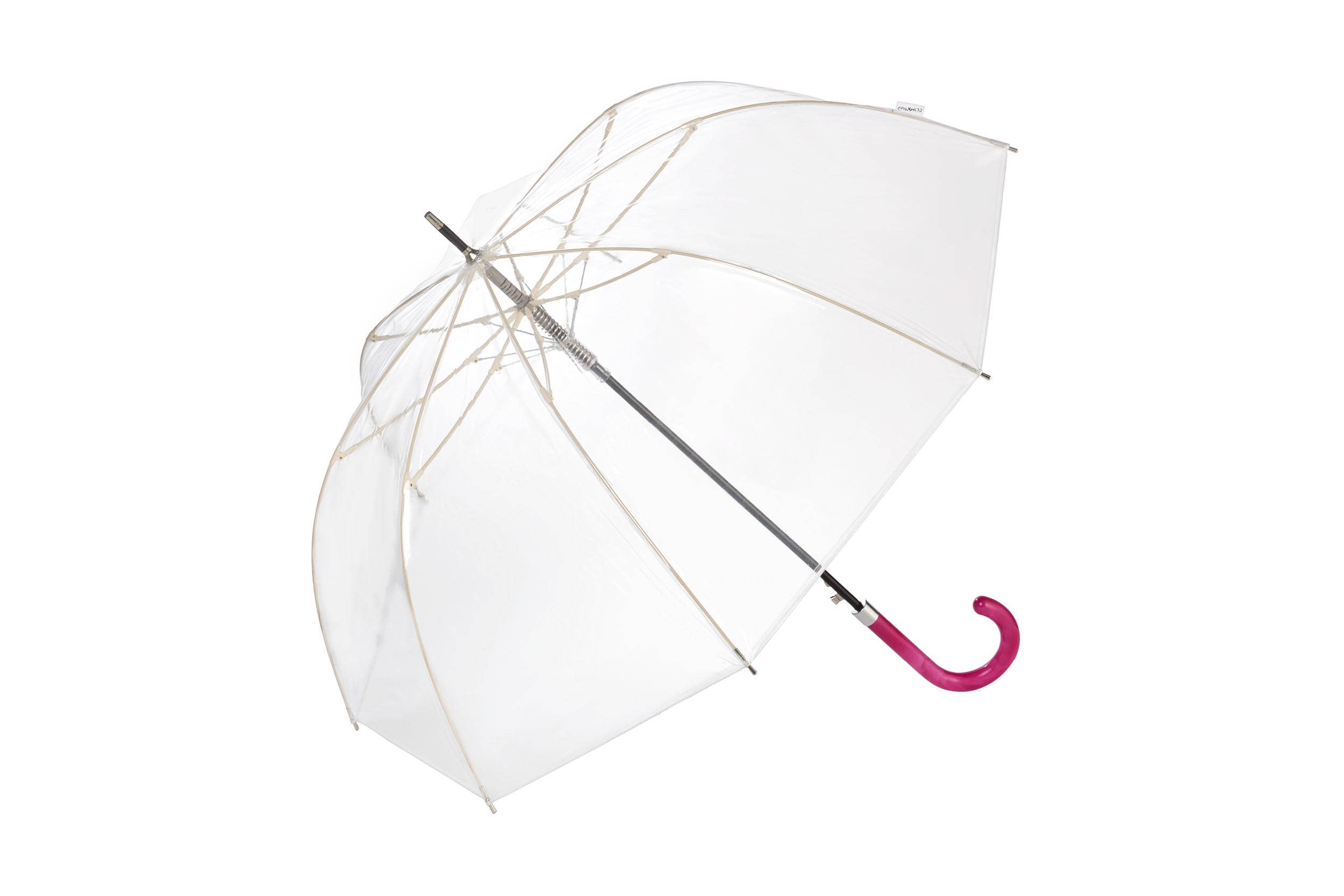 Clima Umbrellas - Wholesale Umbrella - Women's - “Aqua” Transparent Long Auto Umbrella | Marbled handle6