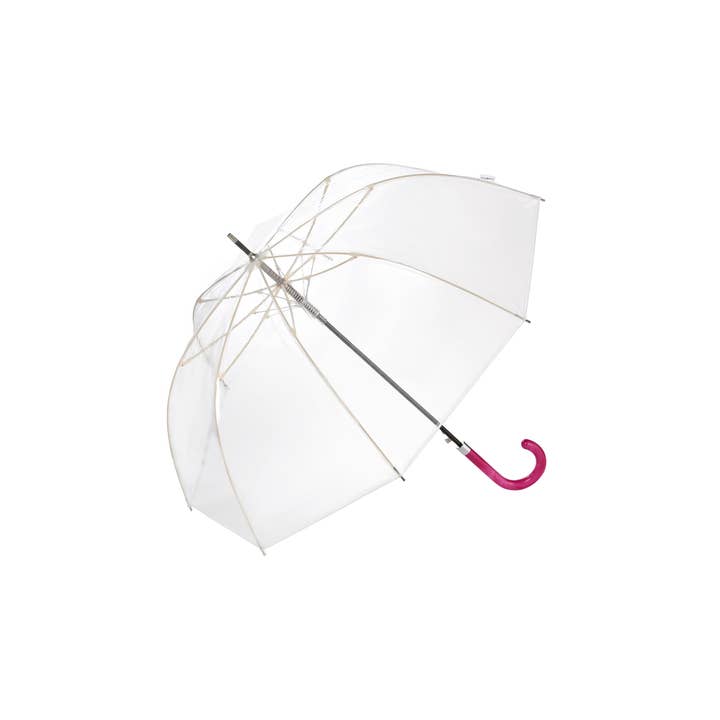 Clima Umbrellas - Wholesale Umbrella - Women's - “Aqua” Transparent Long Auto Umbrella | Marbled handle6