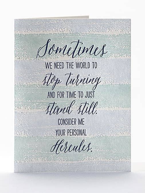 Sympathy, Hercules - Greeting Card for wholesale by Elum Designs