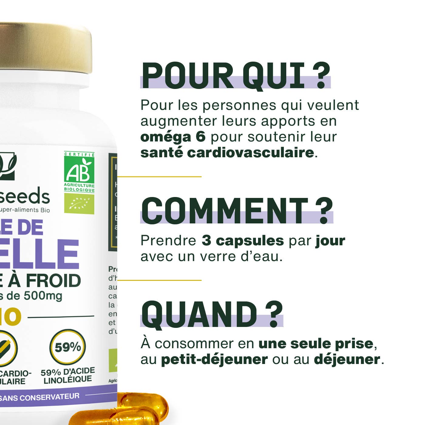 Amoseeds - Wholesale Oral Supplement/Vitamin - Organic Black Seed Oil | 90 capsules3