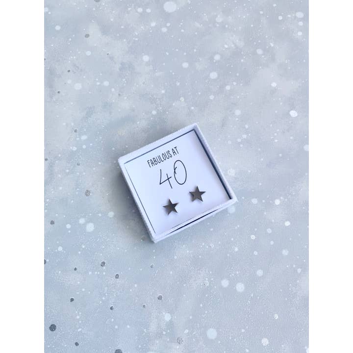 The Gift Club – wholesale Stud/post earrings – Fabulous at 40 Birthday Earrings Gift1