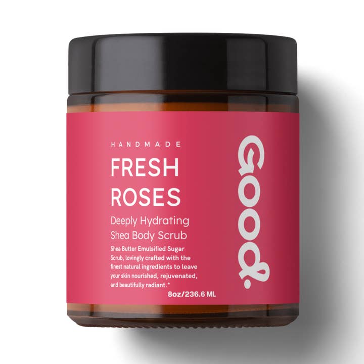 Fresh Roses Shea Body Scrub for wholesale by Good Organics