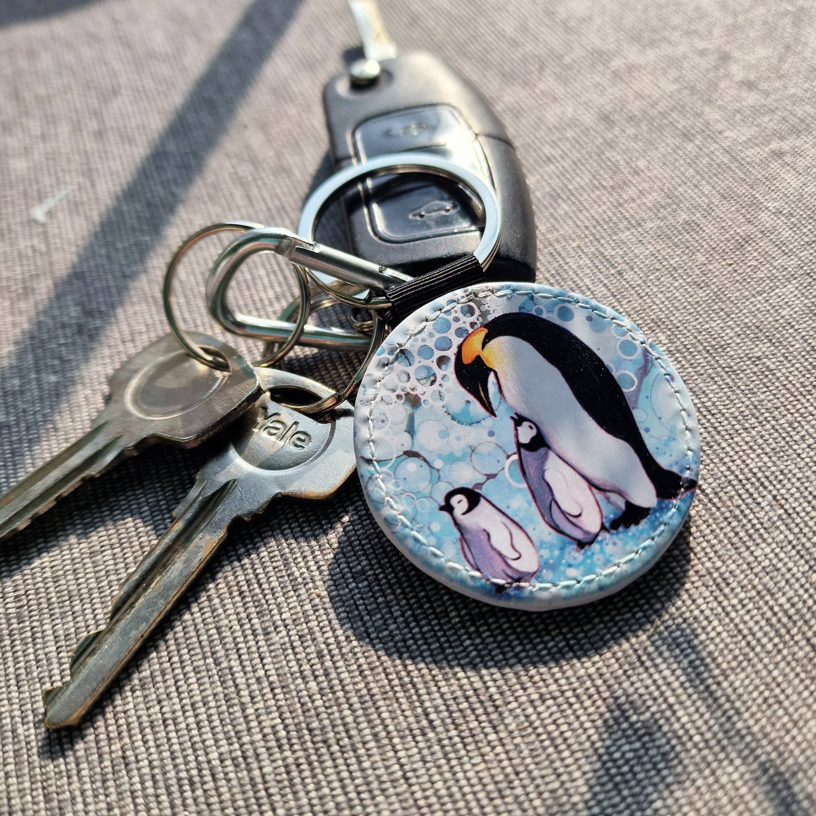 By Jo Crafts – wholesale Keychain – Unisex – 41-KR -Penguin Faux Leather Keyring0