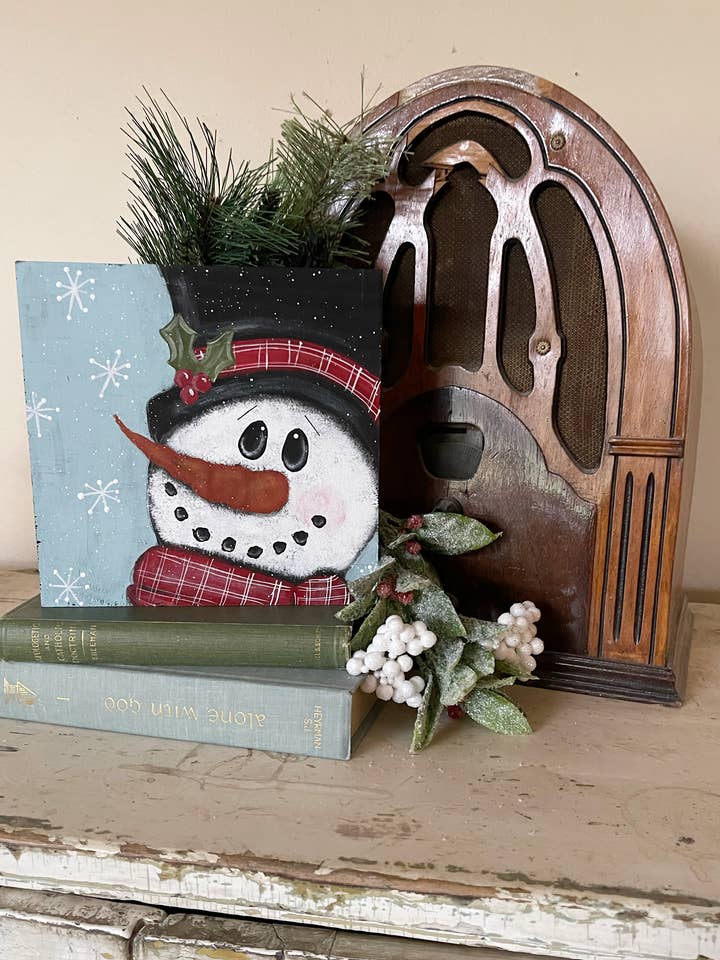 Mensola Snowman Sitter | Decorazione invernale | Decorazione natalizia per la vendita all'ingrosso da parte di STUDIO527