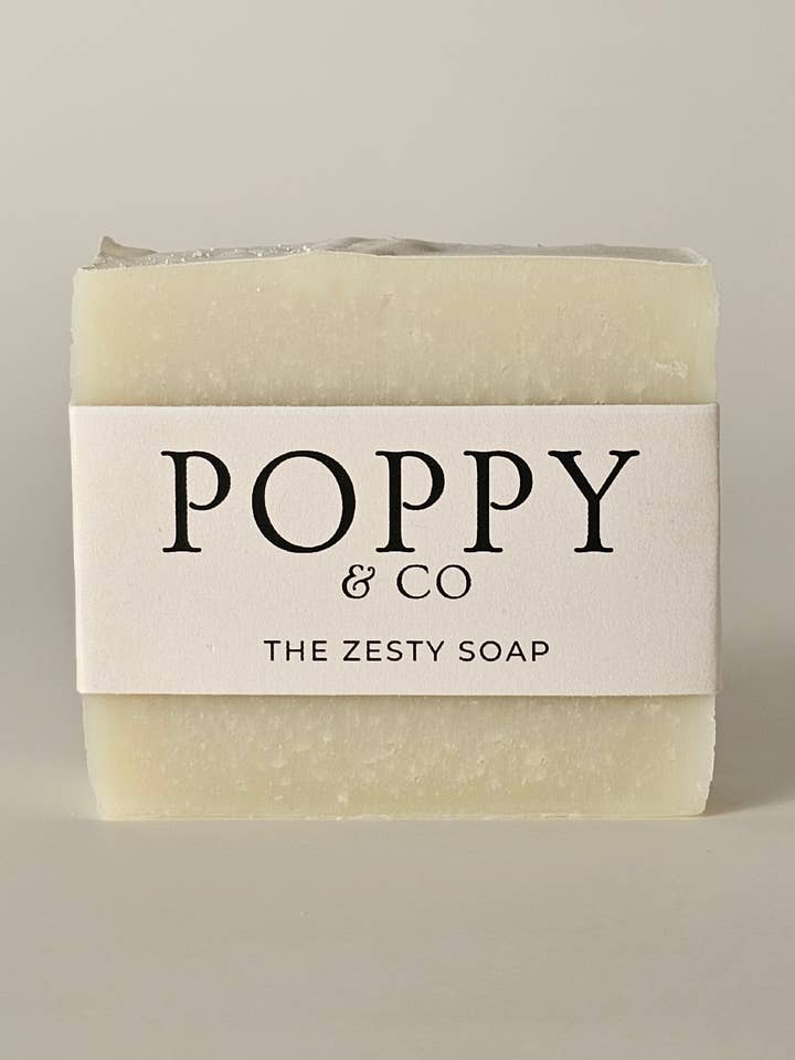 The Zesty Soap - Savon au suif pour la vente par Poppy & Co