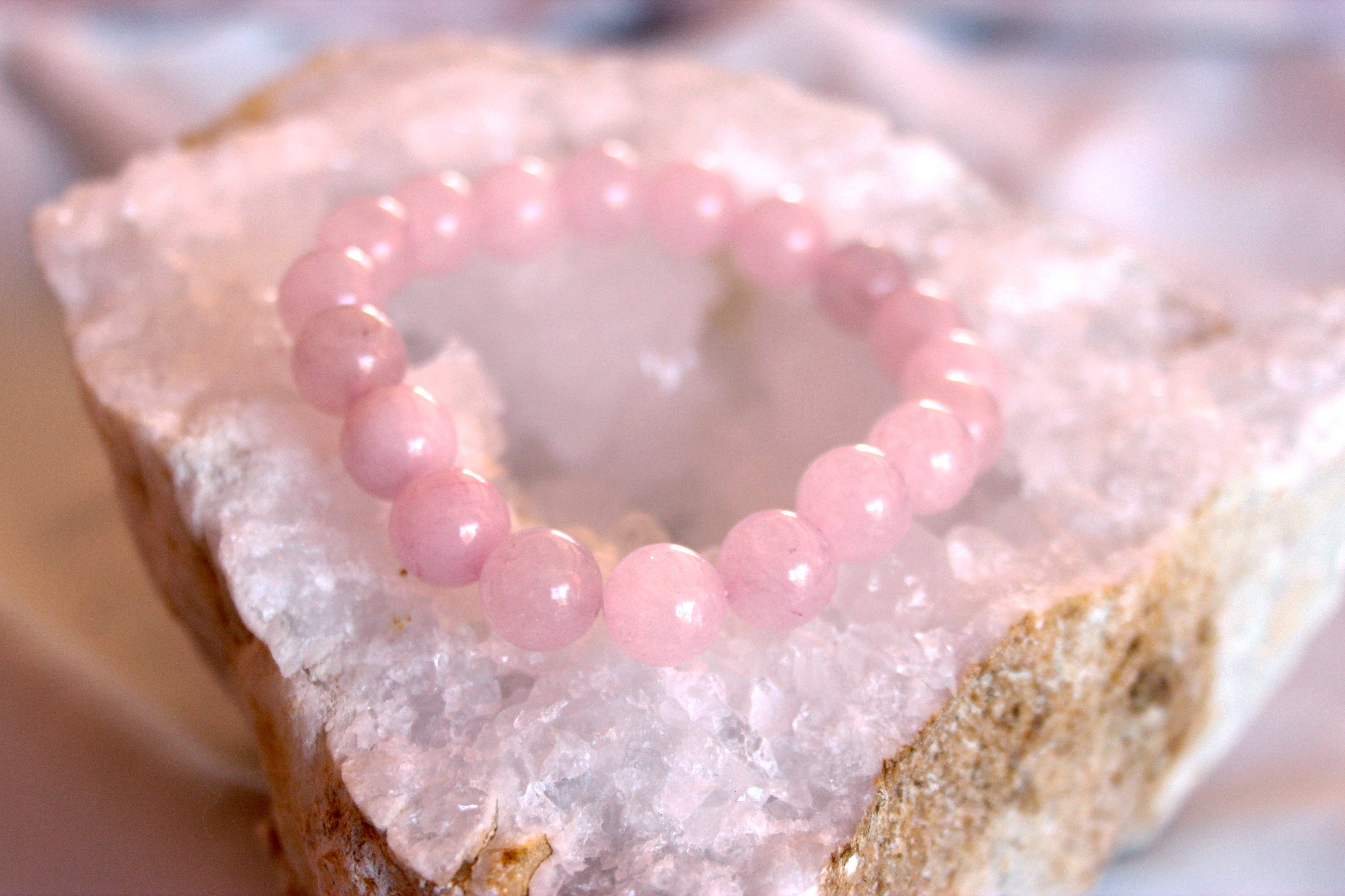 Mademoiselle Moana - Wholesale Beaded Bracelet - PINK QUARTZ BRACELET - Love/Serenity2