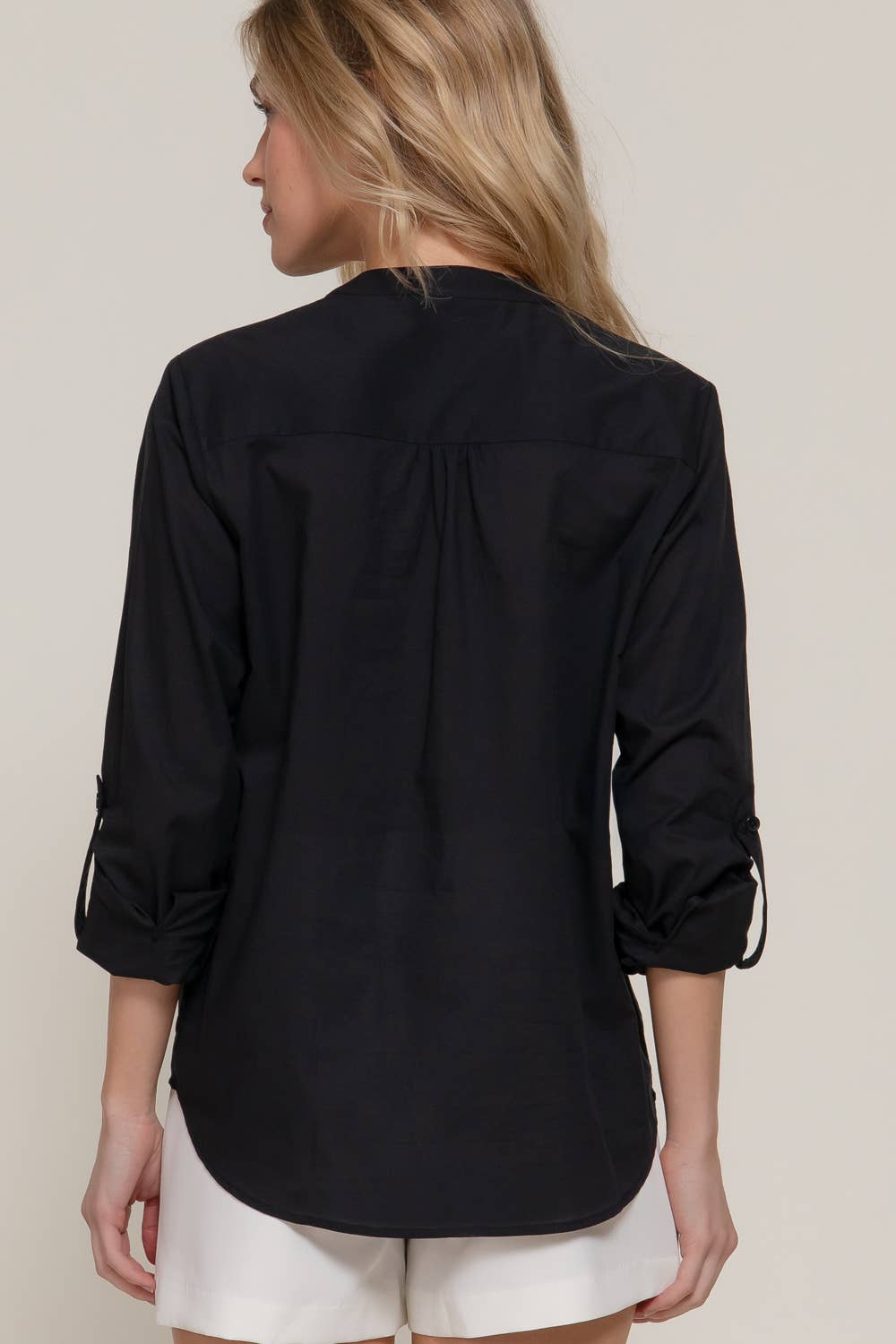 Active Basic | Active USA - Venta al por mayor Blusa - Mujer - Blusa tejida con panel de encaje y manga larga12