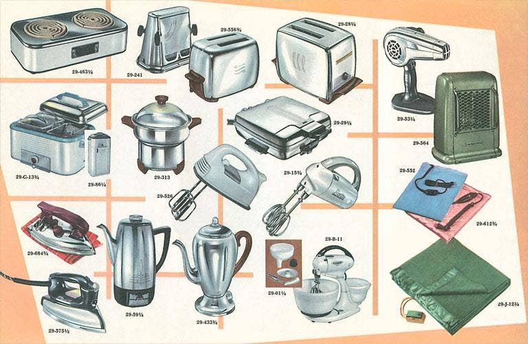 Found Image Press - Vendita all'ingrosso Calamite - Magnete TF-137 Molti Piccoli Elettrodomestici0