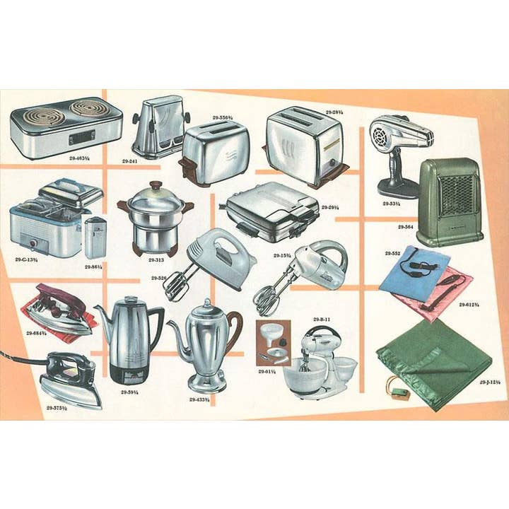 Found Image Press - Vendita all'ingrosso Calamite - Magnete TF-137 Molti Piccoli Elettrodomestici