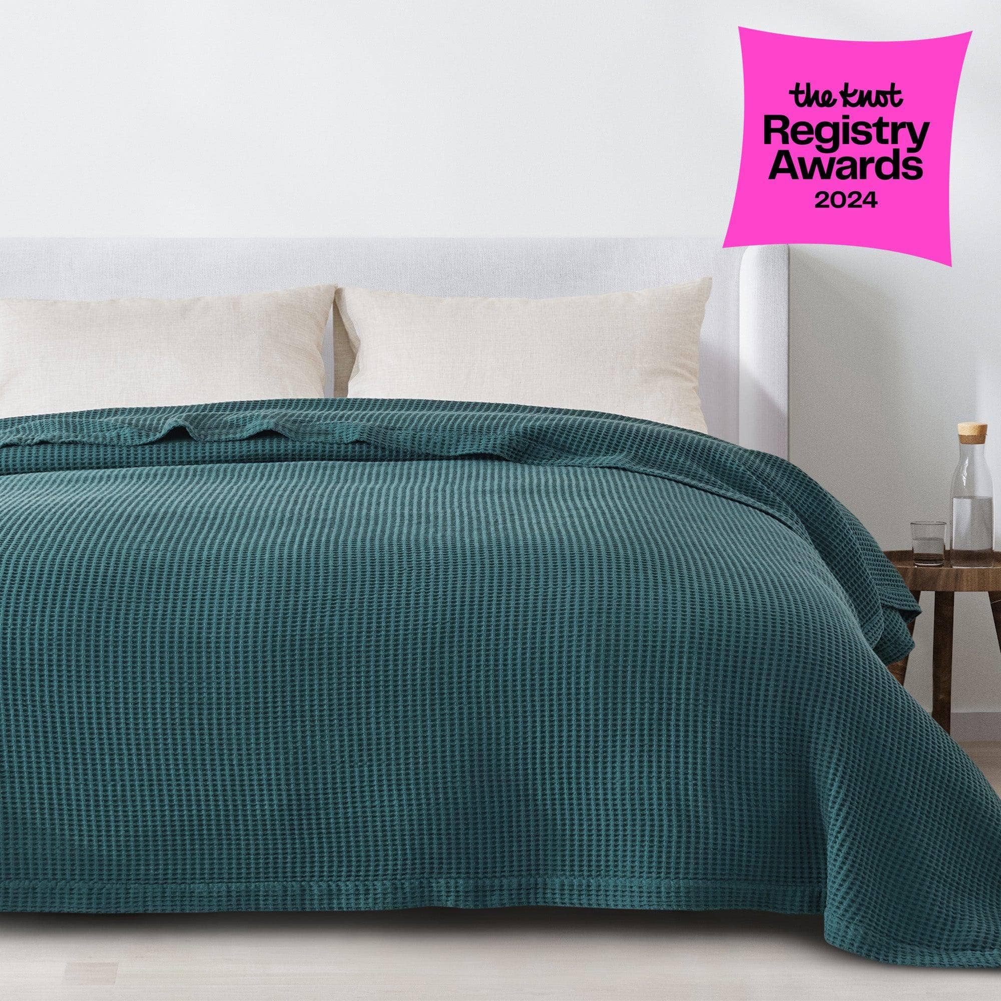 BH Collective - Wholesale Bedding Blanket - Bed Blanket - 100% Cotton Waffle Weave - Mikala Collection45