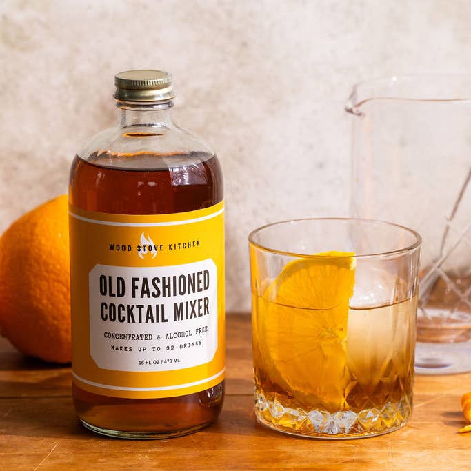 Wood Stove Kitchen - Wholesale Cocktail Mix/Syrup - Old Fashioned Cocktail Syrup, 16 fl oz - for Cocktails and M