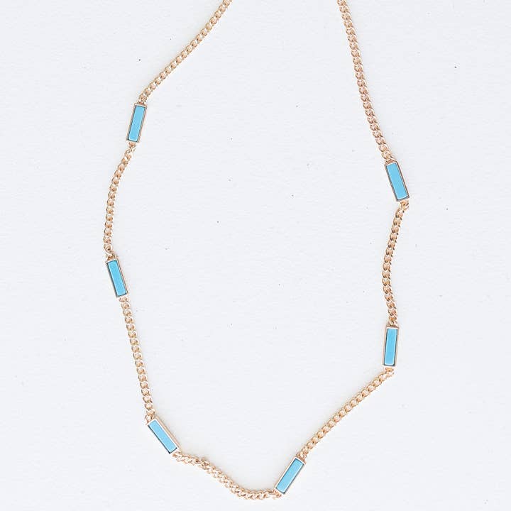 Leslie Curtis Jewelry Designs - Wholesale Link & Chain Necklace - Capri - Gold