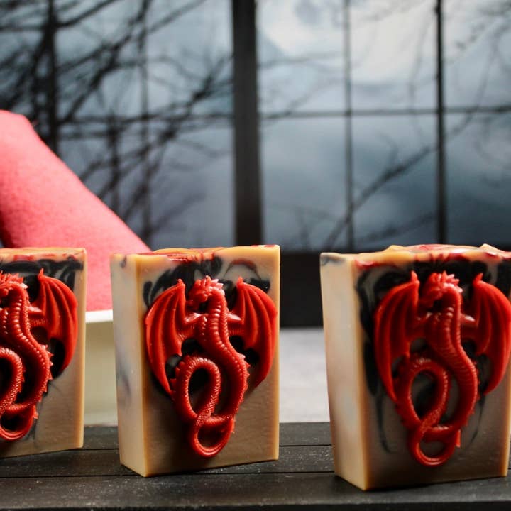 Wicked Bubbles LLC - Wholesale Bar Soap - Dragon’s blood handmade soap1