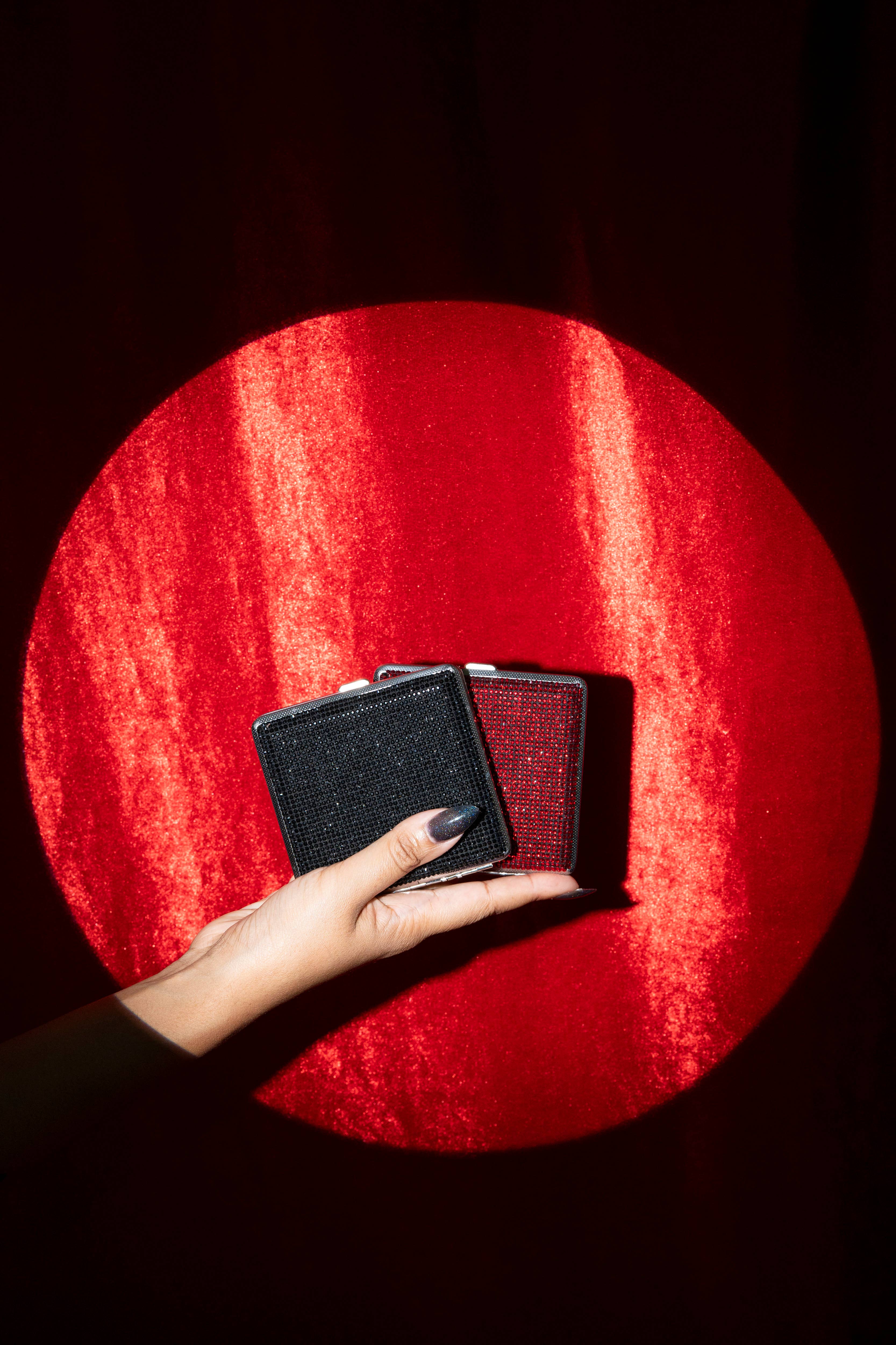 A Shop of Things - Wholesale Cigarette Case - Rhinestone Cig Case- Red5