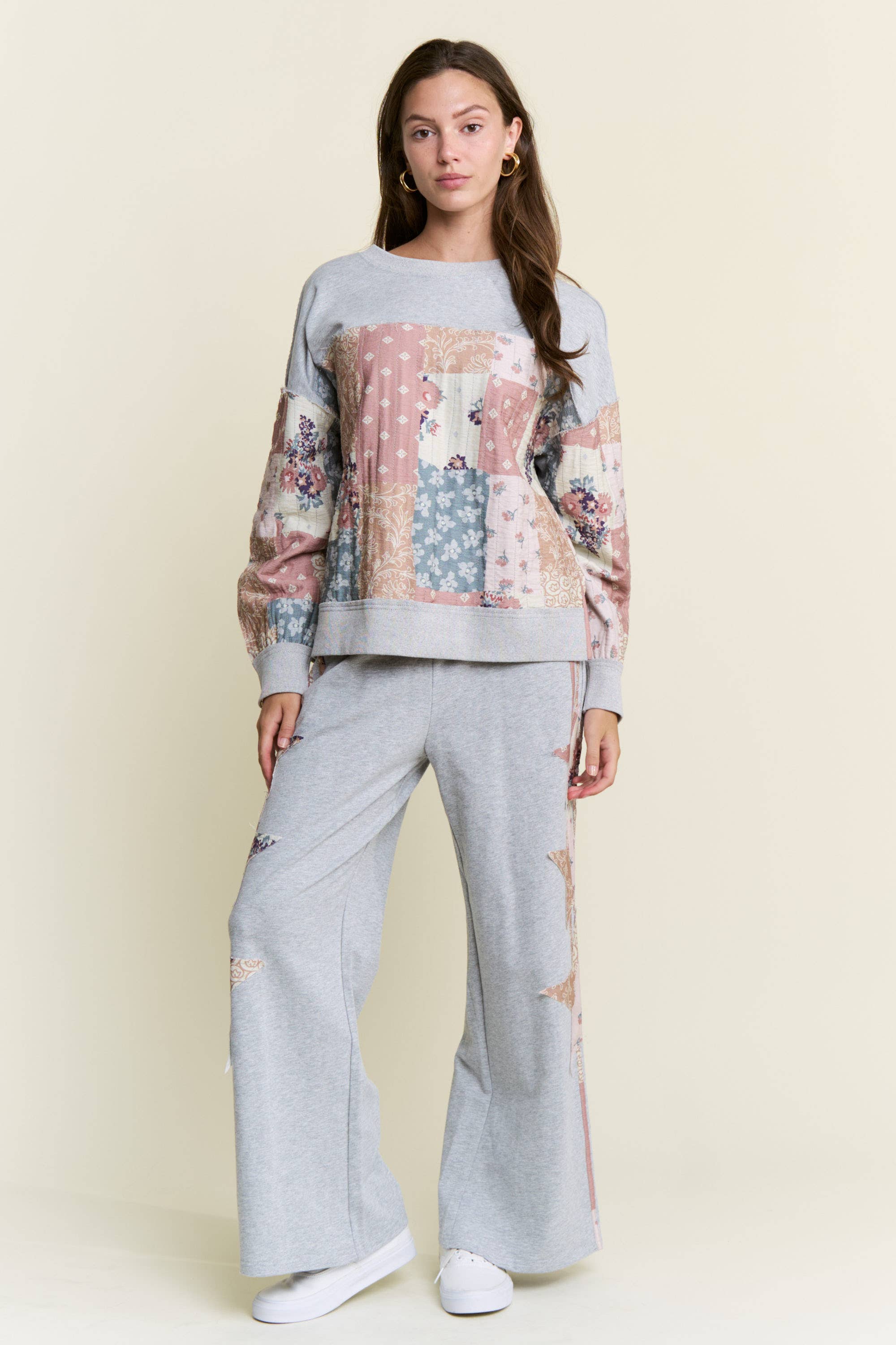 J.NNA – wholesale Pullovertröja - Dam – PATCHWORKFÄRGAD BLOCKTRÖJA6