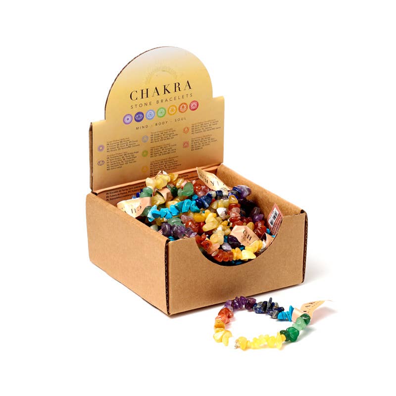 Puckator Ltd - Wholesale Spiritual Stone/Crystal - Chakra Gemstone Bracelet