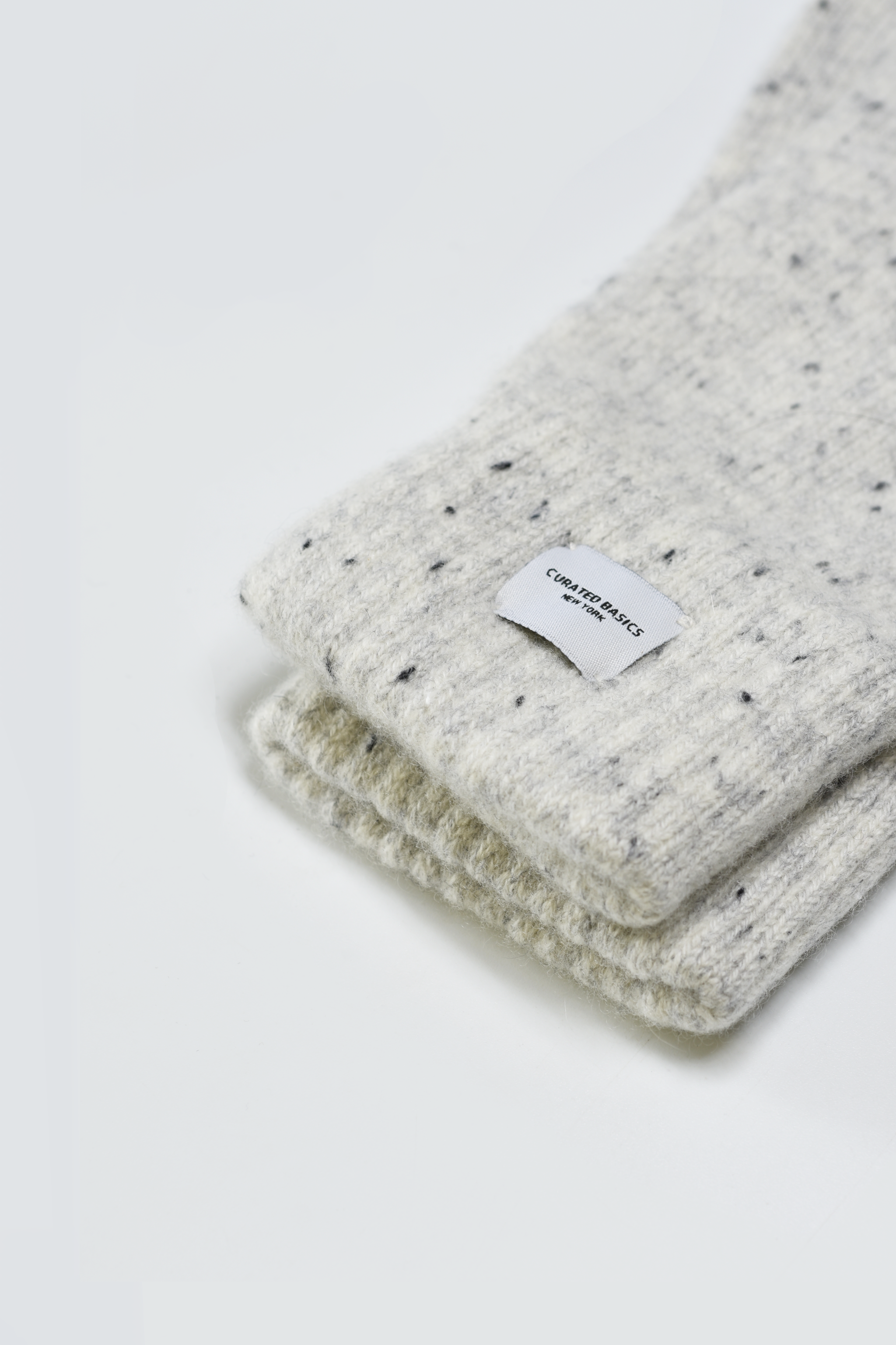 Curated Basics - Venta al por mayor Guantes - Mujer - Guante de punto de lana de cachemira acanalada5