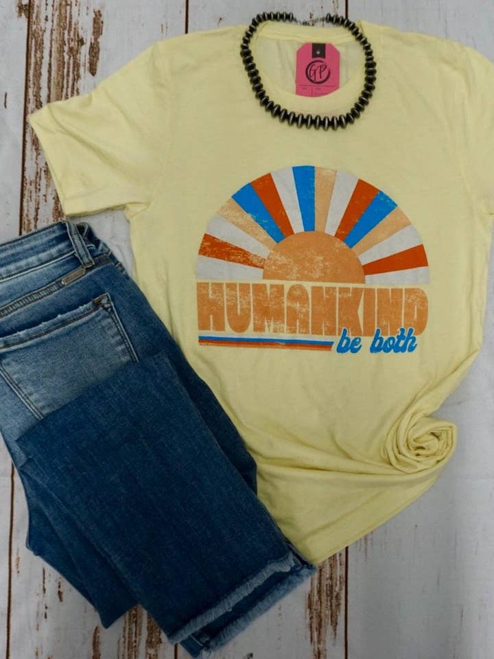 The Glittered Pig - Wholesale Screen Printed T-Shirt - Women's - Humankind. Be Both.0