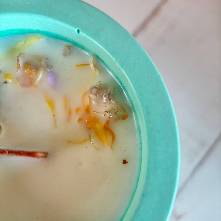 Kookie - Wholesale Jar/Filled Candle - Bicolor Aqua Terrazzo Candle - Aqualume1