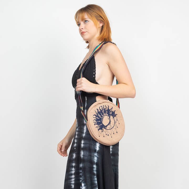 Lakhays Collection Inc. – Großhandel Umhängetasche - Damen – Böhmische runde Umhängetasche8