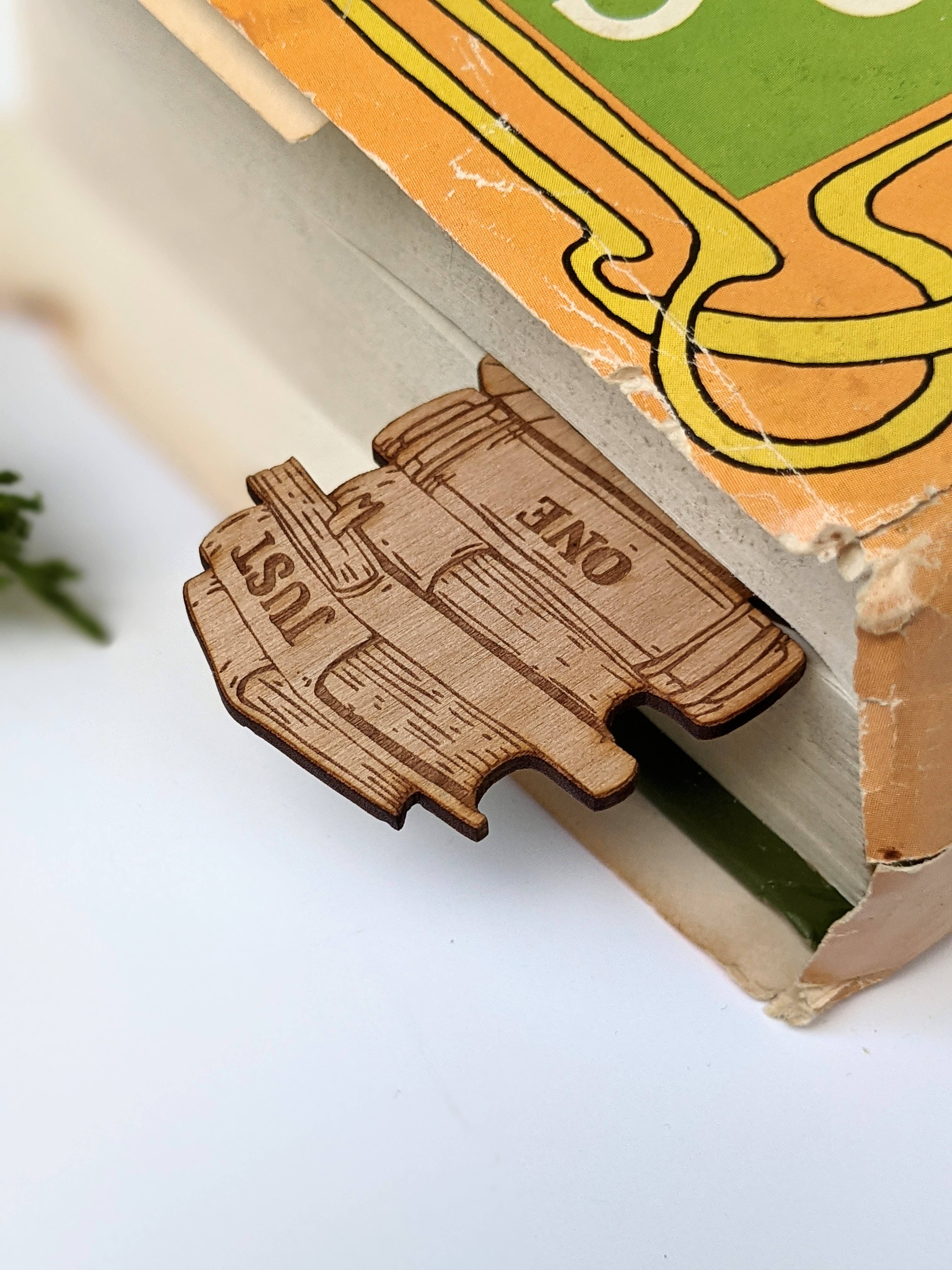 Emberglow Gaming - Wholesale Bookmark - Just One More Page Wooden Bookmark1