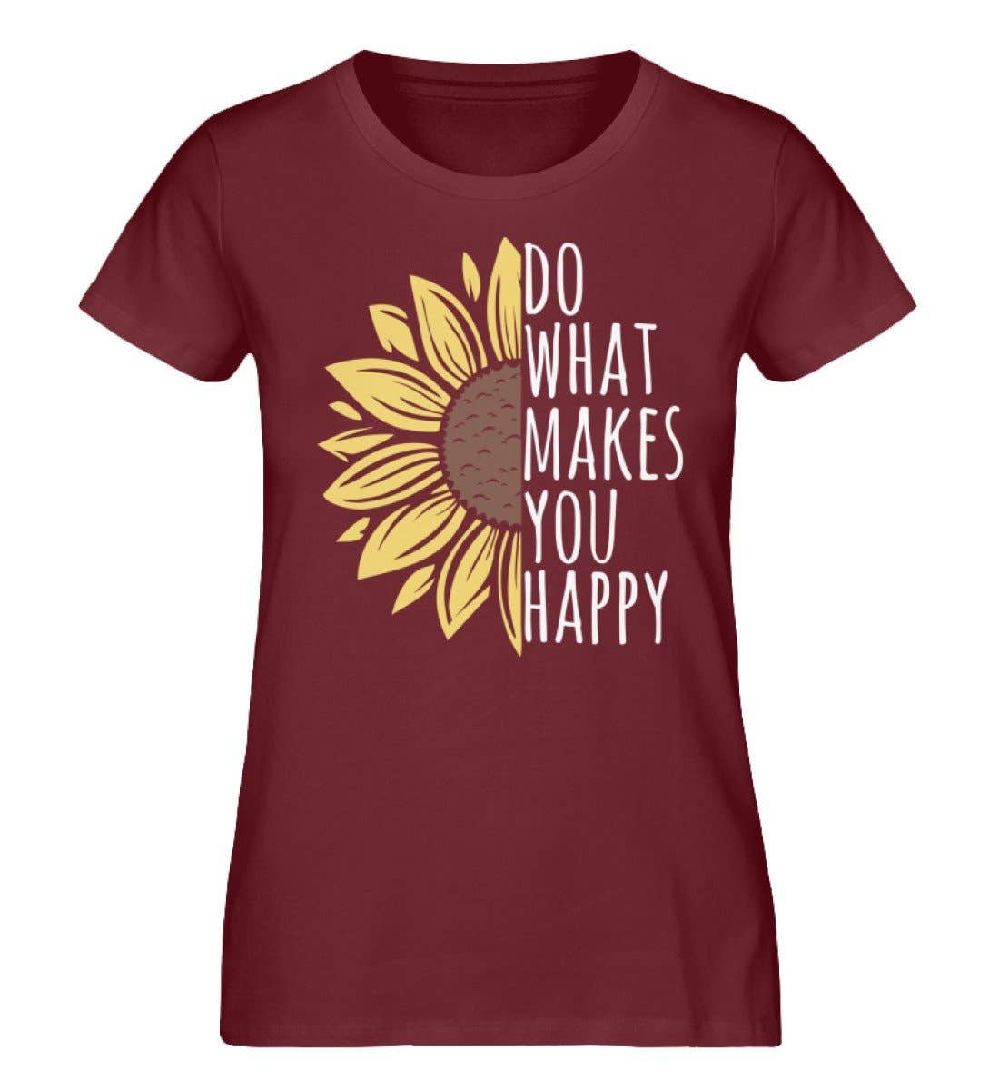 GARTENFAN - Wholesale Screen Printed T-Shirt - Women's - What makes you happy - women's premium organic shirt1