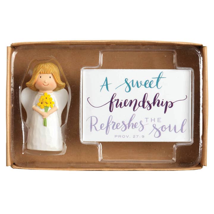 Magnolia - Wholesale Friendship Card - Angel Flwr/Crd a Sweet Friendship Rsn