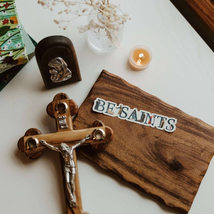 Saint Clare and Francis - Wholesale Sticker - Be Saints - Catholic Vinyl Sticker1