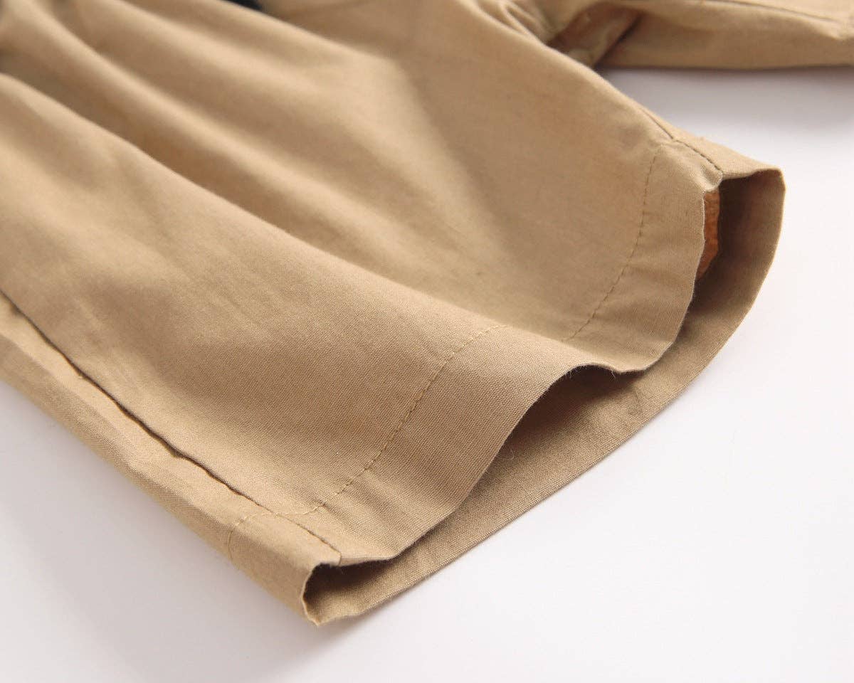 Green Baby Boy Animal Print Short-Sleeved Top Combo Solid Color Shorts Sets In Summer for wholesale on Faire9