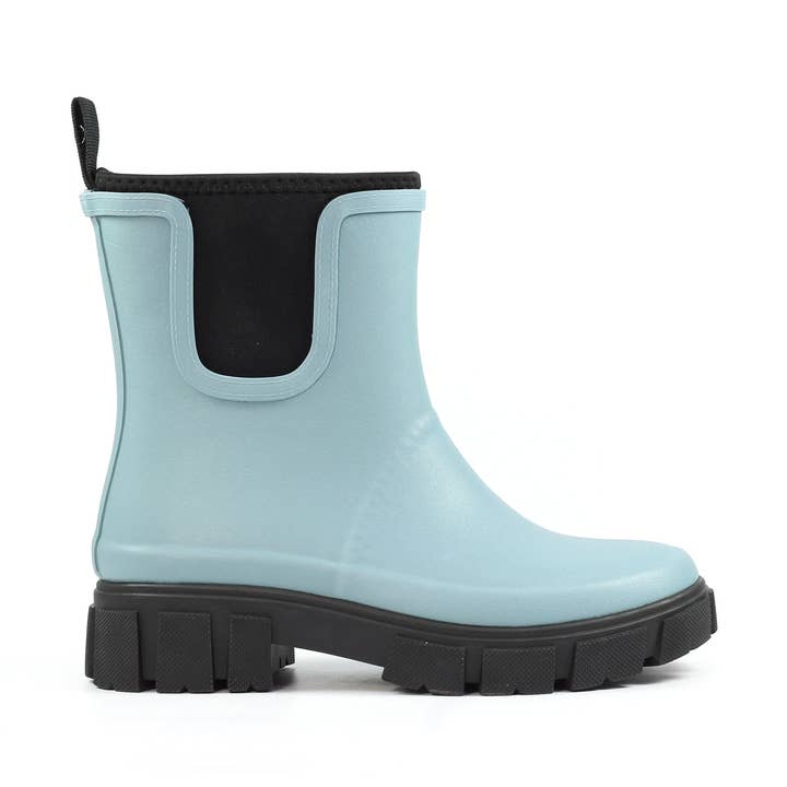 Sjö Ljusblå Ankel Wellington för wholesale av Lunar Shoes