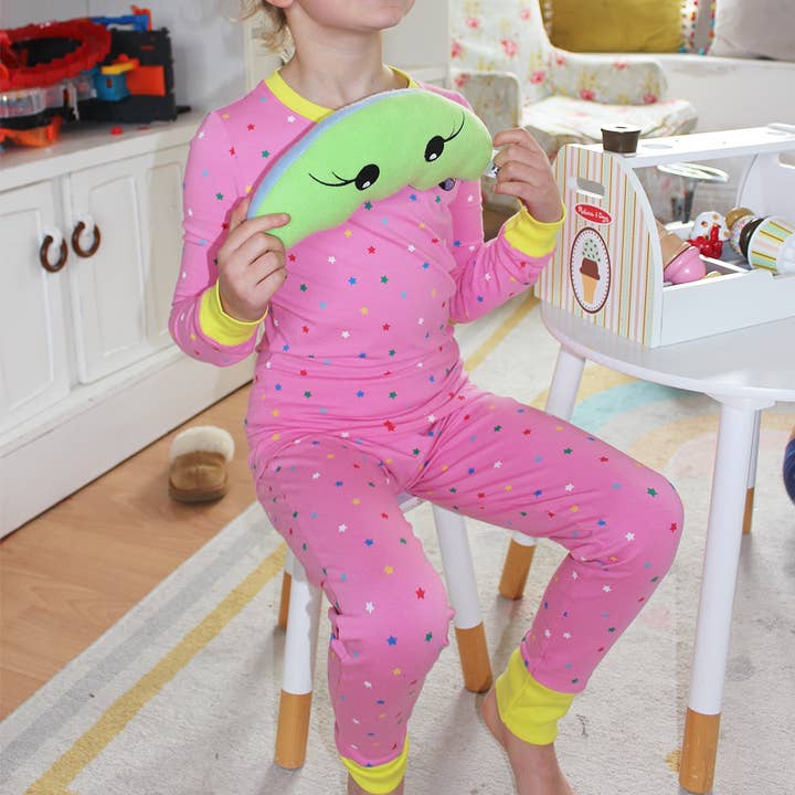 Moon Rascals - Venta al por mayor Conjunto de pijama - Niños - Set de pijama infantil con temática espacial de Star, color rosa caramelo